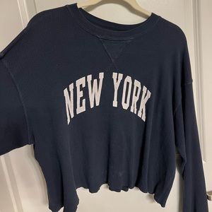 New York cropped top